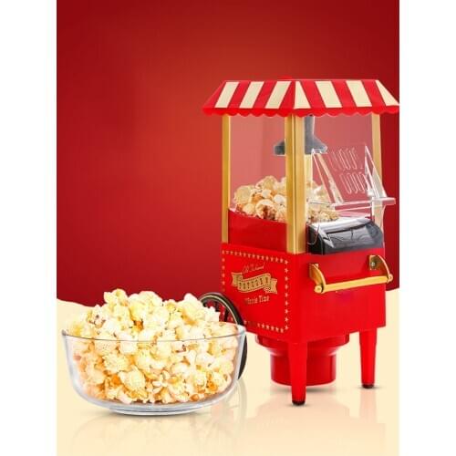 Holiday gift classic car popcorn machine mini small hair dryer popcorn machine household DIY corn electric popcorn machine 1200W