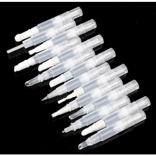 3ml/5ml Empty Nail Oil Pen With Brush Liquid Foundation Refillable Bottles Travel Size Cosmetics Holder Makeup Tool