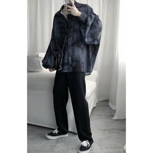 Japanese High Street Patchwork Hip Hop Shirts 2021 Casual Streetwear Shirts Men Women Fashion Tops Men Womens Shirt Streetwear