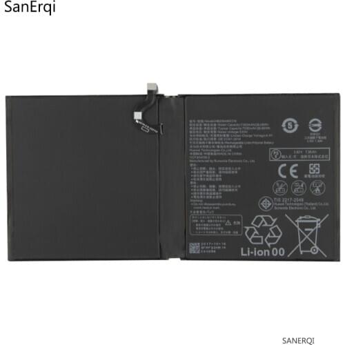 Replacement Battery HB299418ECW For Huawei MediaPad M5 CMR-W19 CMR-AL09 Genuine Phone Battery 7500mAh SanErqi