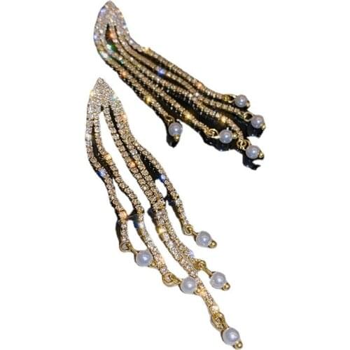 New Arrival Fashion Earrings Metal Vintage Water Drop Women Dangle Earrings Long Tassle Korean Female Jewelry