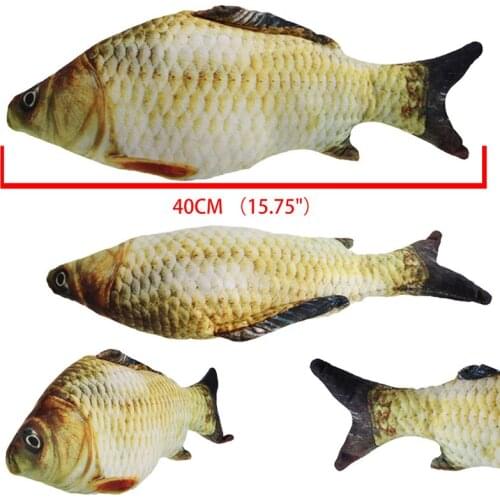 3D Carp Fish Cushion Pillow Animal Plush Toy Children Gift Home Decor 20cm/7in