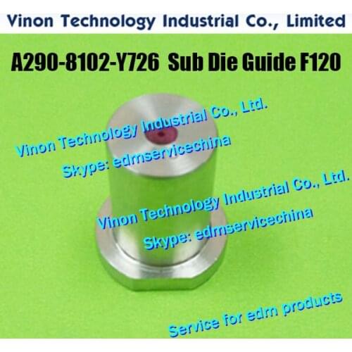 A290-8102-Y726 F120 edm Sub Die Guide Ruby Upper Ø1.0mm A290-8110-Y726 for Fanuc A,B,C,iA,iB machine, Sub Guide A2908110Y726, A2