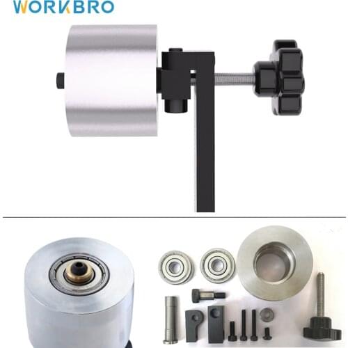 GanWei Abrasive belt machine bearing Wheel 50mm Adjustable Double Bearing Driven Wheel Belt Sander Conveyor Guide Wheel