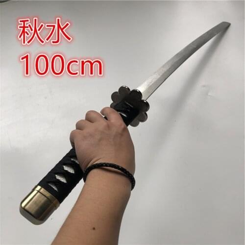 Anime Roronoa Zoro Sword Weapon Cosplay Armed Katana Espada Wood Ninja Knife Samurai Sword Prop Toys For Teens 100cm