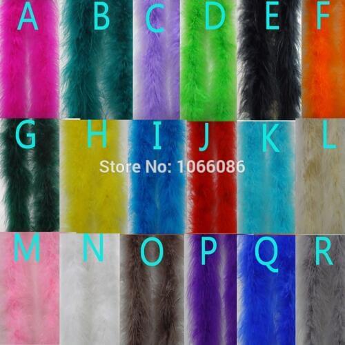Free Shipping 5Pcs/lot 200cm(79") White Chicken Feather Strip Wedding Marabou Feather Boa Turkey Feather Boa