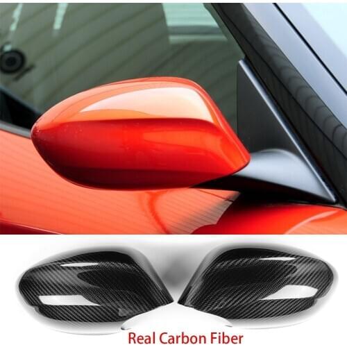 Real Carbon Fiber Side Rearview Mirror Cover Cap For BMW Z Series Z4 E89 2009-15