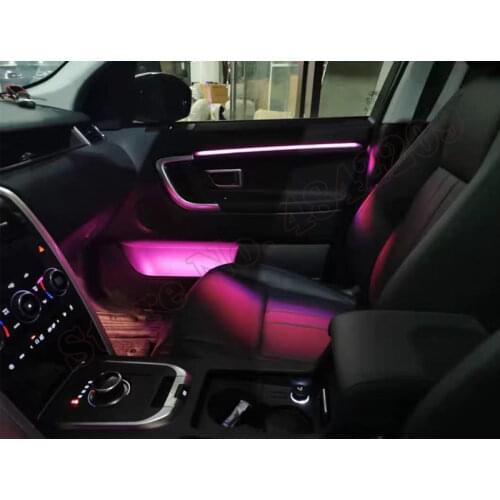 For Land Rover Discovery Sport 2016-2019 Sreen Control 10 colors Decorative Ambient Light LED Atmosphere Lamp illuminated Strip