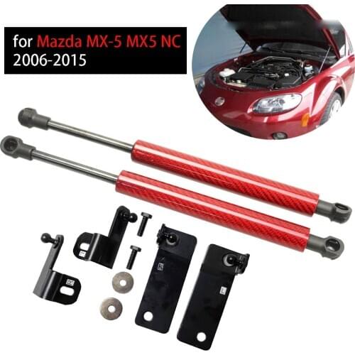 For Mazda MX-5 MX5 NC 2006-2015 modify Auto Front Bonnet Hood Gas Struts Shock Damper Lift Supports