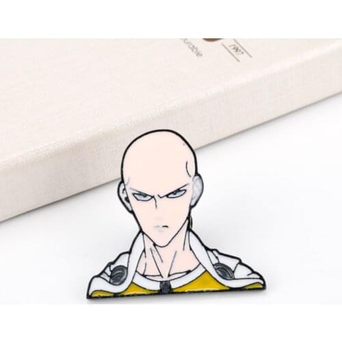 Japan Cartoon Anime One Punch Man Enamel Brooches for Women Men Lapel Pin backpack bags Hat badge Jewelry Gifts