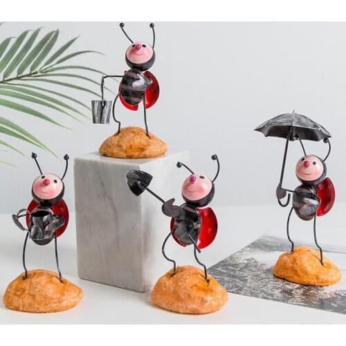 Creative cute small ornaments set up childrens room home desk wine cabinet table decorations