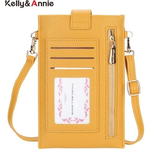 Fashion Phone Bag Case Shoulder Bags For Women Card holder Womens Bags Matte Leather Female Small Crossbody Bag Ladies Purse