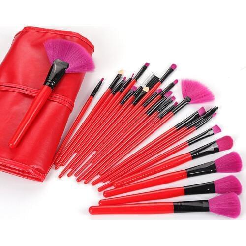 24Pcs / Set Makeup Brushes Kit Powder Eyeshadow Foundation Blush Blending Beauty Women Cosmetic Make Up Brush Set