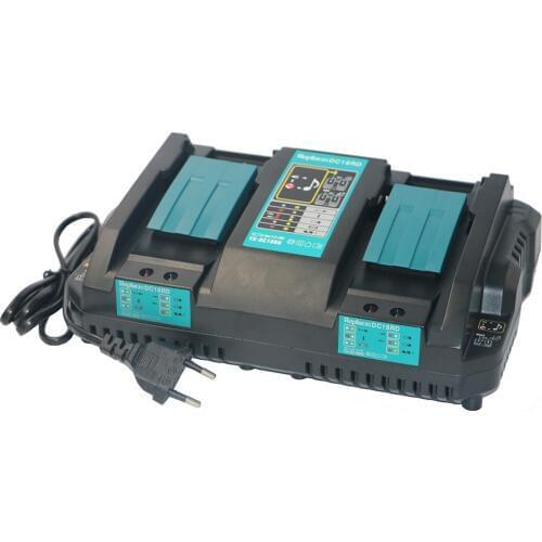 New Dual Replacement Charger for Makita,Li-ion battery,BL1830,BL1430,DC18RC, DC18RA,DC18RCT,100-240V,50/60HZ