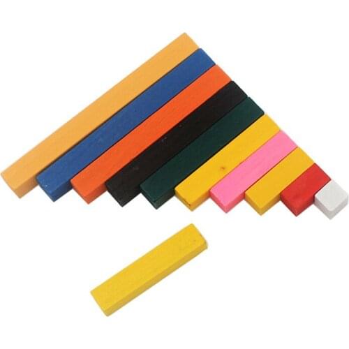 NEW Hot Montessori Materials Wooden Math Toys Number Sticks Colorful Ascending Count Stick Preschool Education Christmas Gift
