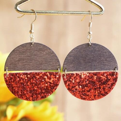 New Trendy Drop Earring July 4th USA Independence Day Jewelry Unique Simple Retro Handmade Leather Earrings for Party Parade