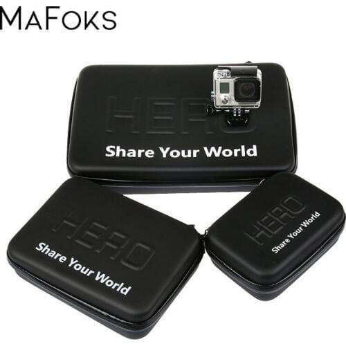 Portable Waterproof Storage Case Bag Box For GoPro Hero 7 6 5 4 3 Xiaomi Yi 4K Sjam Sj4000 Go pro Action Camera Accessories