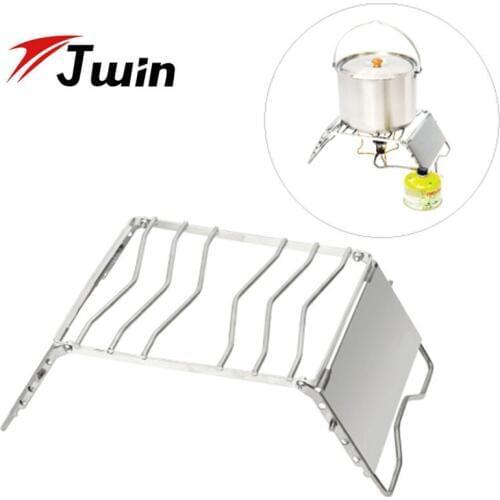 Folding Stove Camping Stove Stainless Steel Folding Wood Stove Alcohol Stove Portable Outdoor Picnic Cook Burners with Bag