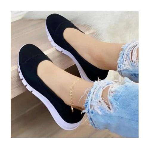 Womens casual handmade shoes fashion and comfortable non-slip flat shoes