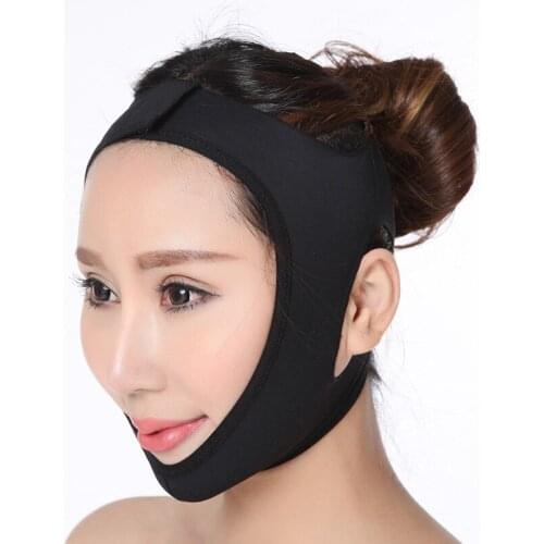 Women Slimming V Face Line Belt Thin Facial Beauty Tool Black Double Chin Face Bandage Slim Lift Up Anti Wrinkle Mask Strap Band