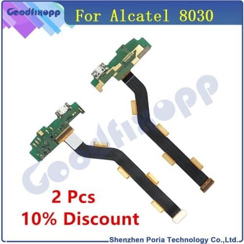1 Pcs For Alcatel One Touch Hero 2 8030 Dock Connector Micro USB Charging Port Flex Cable Module Board Replacement Parts