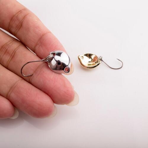 1Pcs Multicolor 1.8g 2.5g Mini Spoon lure Hard Bait Spinnerbait Isca Artificial Pesca Wobblers Fishing Tackle