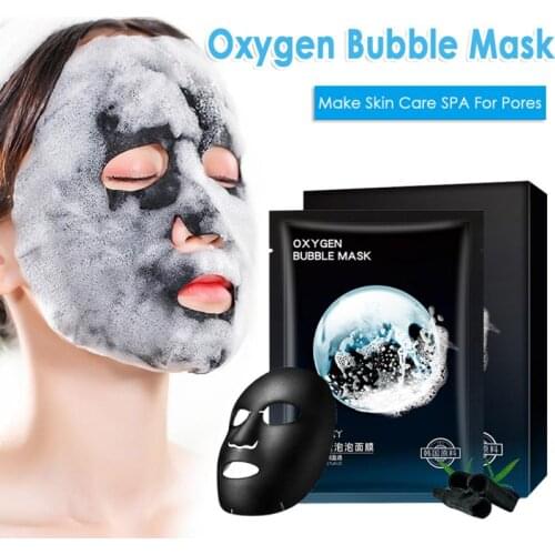 4/5/10pcs Moisturizing Mask Hyaluronic Acid Silk Whitening Deep Hydration Bubble Mask Deep Pore Clean Anti Aging Wrinkle TSLM1