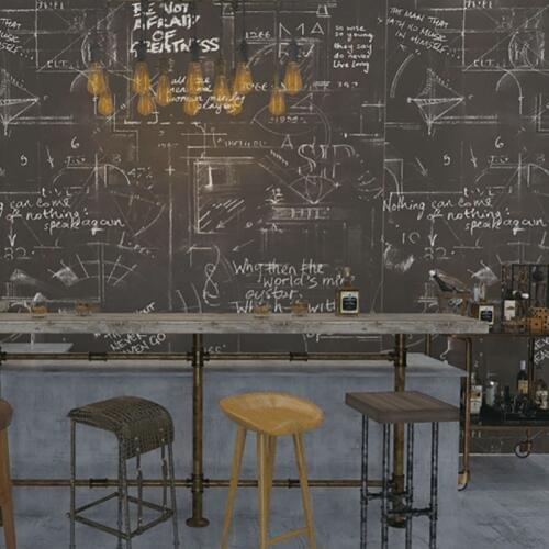 Abstract Wallpapers Geometric English Alphabet Poster Wallpaper Loft for Bar Restaurant Wall Mural Contact Paper papel de parede