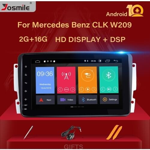 IPS 2 din Android 10 Car Radio GPS For Mercedes Benz CLK W209 W203 W463 W208 multimedia Player Head Unit Stereo Audio Navigation