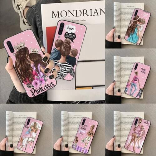 Woman Fashion girl Super Mom baby Phone Case For Samsung A20 A30 30s A40 A7 2018 J2 J7 prime J4 Plus S5 Note 9 10 Plus