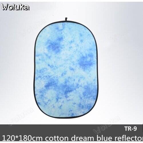 TR-9 cotton dream blue reflective board photography folding reflector fill light to send portable bag 120*180cm CD50 T08