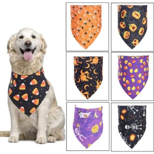 Pet Puppy Collar Dog Collar Lead Halloween Dog Bandana Necklace Dog Accessories Pet Products Cat Tie Scarf Neckerchief