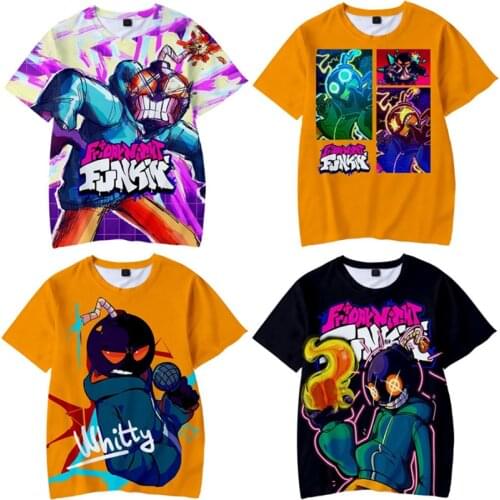 New Game Friday Night Funkin T-shirt Kids Adults T Shirts Cosplay Summer Tshirt Short Sleeve Tees T-Shirt Streetwear Top Casual