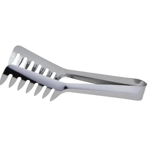 Stainless Steel Food Comb Clip Spaghetti Thongs Noodles Pointed Food Holder Western Restaurant Tools