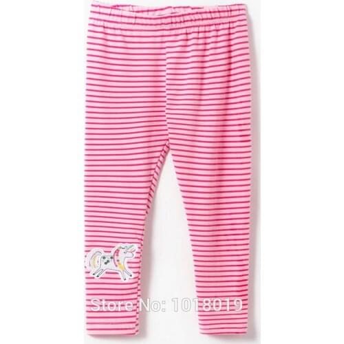 Girls Leggings 100% Cotton Children 2020 Striped Bebe Girls Skinny Pencil Pants Stretch Unicorn Kids Leggings Baby Girl Clothes