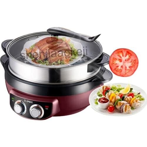 220v 1800w Multi-function Electric Steamer Hot Pot Household Rice Cooker 6L Korean Non-stick Pot Machine