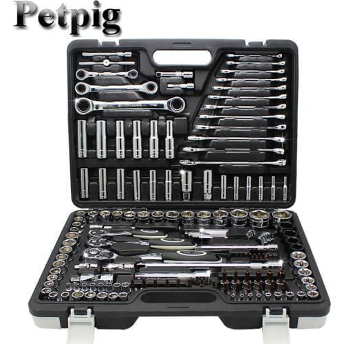 Petpig 153pcs Set of Tools for Car Multitool Screwdriver Set Electricians Set Tool Box Professional Tool Box with Tools