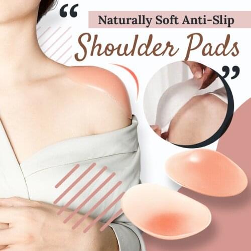 Shoulder Push-up Pads Adhesive Enhancer Pad Invisible Soft Silicone 1 Pair Naturally Soft Anti-Slip Shoulder Pads