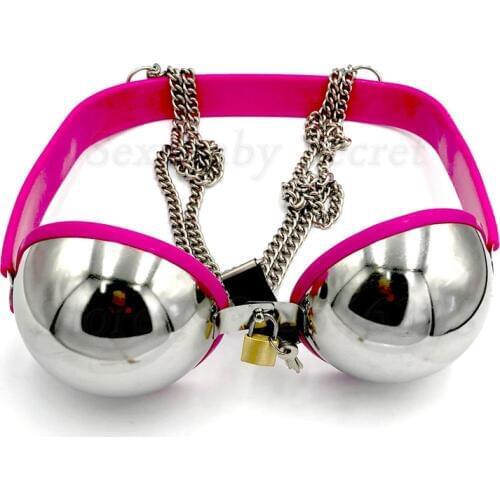 Stainless Steel Bra Brassiere Female Chastity Device,Chastity Belt,Breast Protection Bondage BDSM Sex Toys For Women Couples