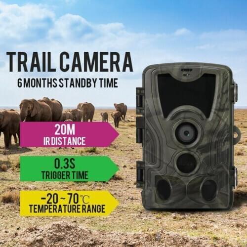HC801A Hunting Camera 16MP 32GB/64GB Trail Cameras IP65 Photo Traps 0.3s Trigger Wildlife Camera Surveillance Night Version New