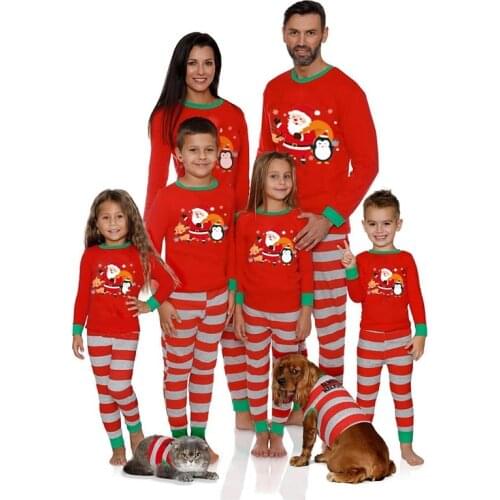 Family Matching Sets Christmas Costume 2021 Fashion Letter Christmas Deer Head Adult Kisd Set Baby Jumpsuit Family Pajamas