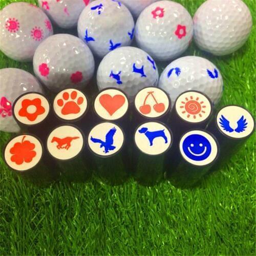 Plastic Silicone Golf Ball Stamper Stamp Seal Impression Marker Print Gift Prize For Golfer