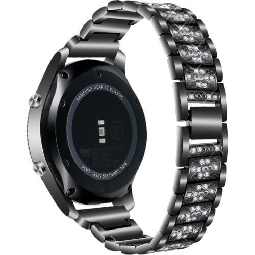 Diamond huawei watch gt 2 46mm 2e Strap For Samsung Gear S3 frontier Galaxy Watch 46mm S2 Classic Acive 2 Band 20mm 22mm belt