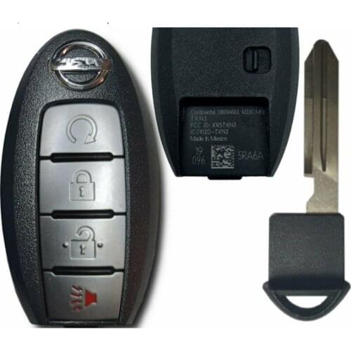 CN027078 Aftermarket For Nissan Kicks 2018+ Smart Key 4 Buttons KR5TXN3 S180144503 HITAG AES NCF29A1M 433MHz Keyless Go