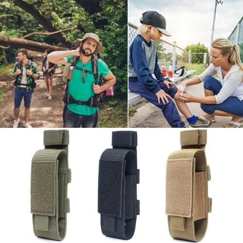Tourniquet Storage Bag Nylon Flashlight Holster Medical Scissor Molle Pouch for Outdoor Sports