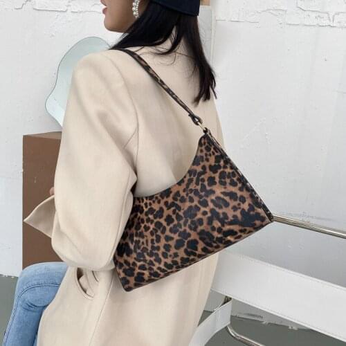 Armpit Baguette Bag Women Handbag PU Leather Underarm Shoulder Bag Fashion Top Handle Bag Female Small Subaxillary Bag Clutch