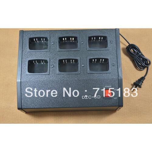 Six-Way Charger Multicharger (Can be charged with Li-ion and Ni-MH Battery Both) for Motorola HT750,HT1250,GP328,GP340,GP380