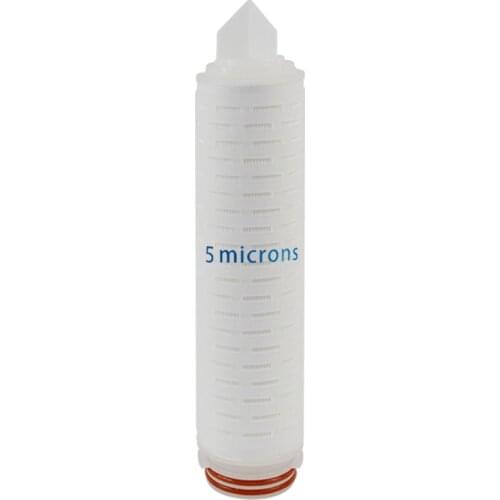 10" Pleated Membrane Filter Cartridges 5 Microns, 226 O'Ring Design&Bayonet, Polypropylene micro fiber media, Compatible Parker