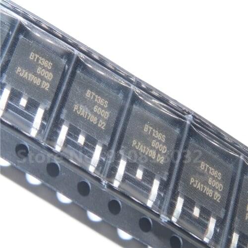 10PCS/LOT 136S6D BT136S-600D TO-252 Triode transistor In Stock