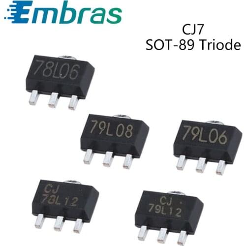 10Pcs Positive Voltage Regulator Transistor Triode CJ79L08 8V CJ79L12 12V CJ78L05 CJ78L06 CJ78L08 CJ78L12 CJ78L15 IC SOT-89